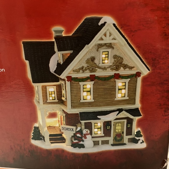 Home Accent Holiday Holiday Home Accents Holiday Canterbury Lane School 254 269 75 In Tall